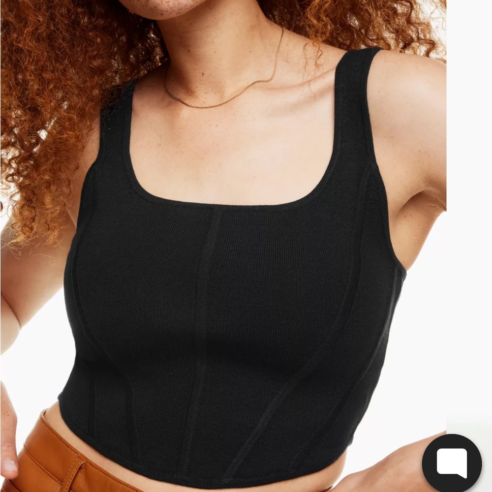 Wilfred (Aritzia) Natalia top.  XS  Blavk.  NWOT - never worn